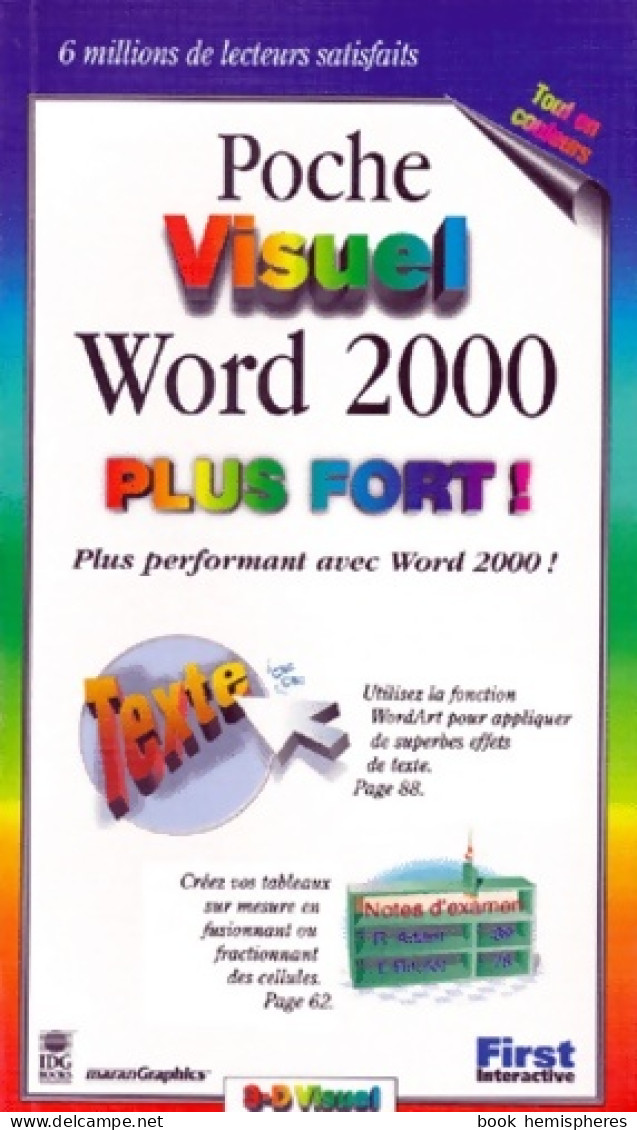 Poche Visuel Word 2000 Plus Fort ! (1999) De MaranGraphics - Informatik