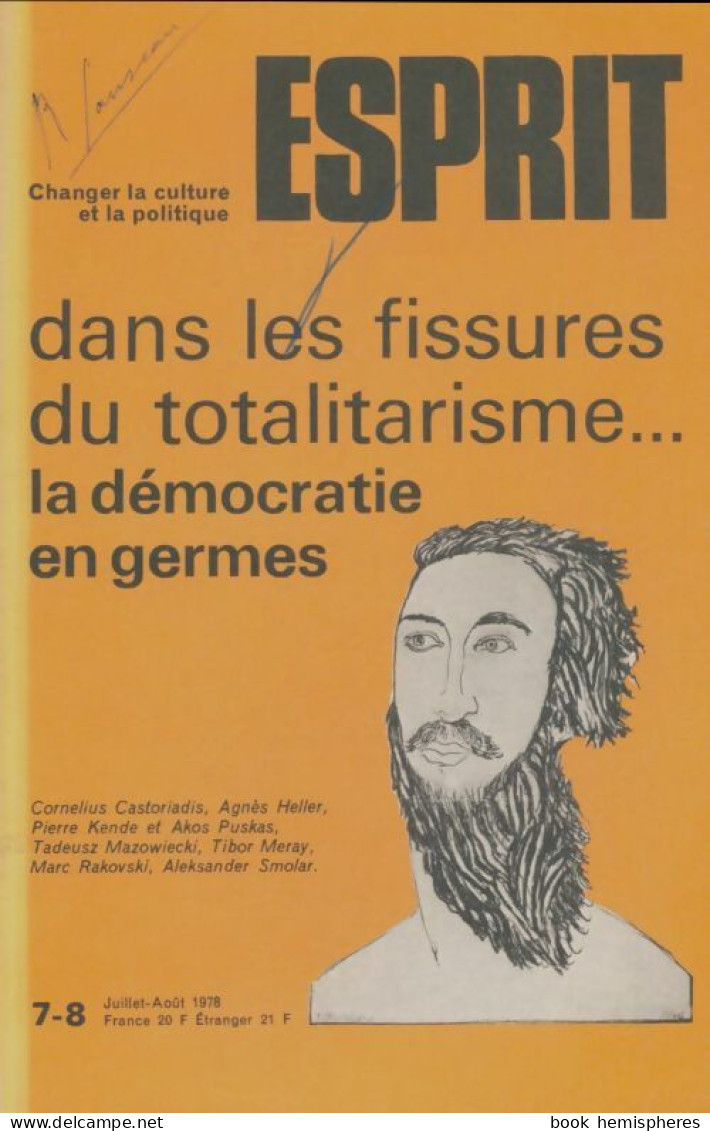 Esprit N°19-20 (1978) De Collectif - Unclassified