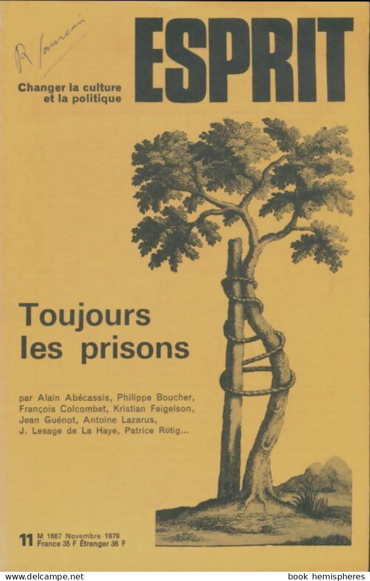 Esprit N°35 : Toujours Les Prisons (1979) De Collectif - Non Classificati