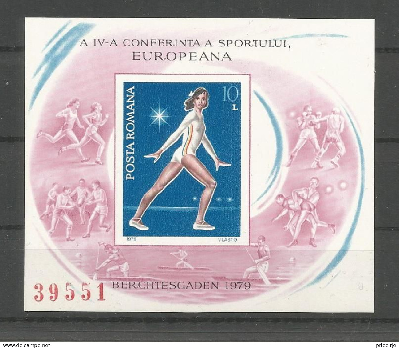 Romania 1979 Gymnastics S/S Y.T. BF 137A  ** - Blocchi & Foglietti