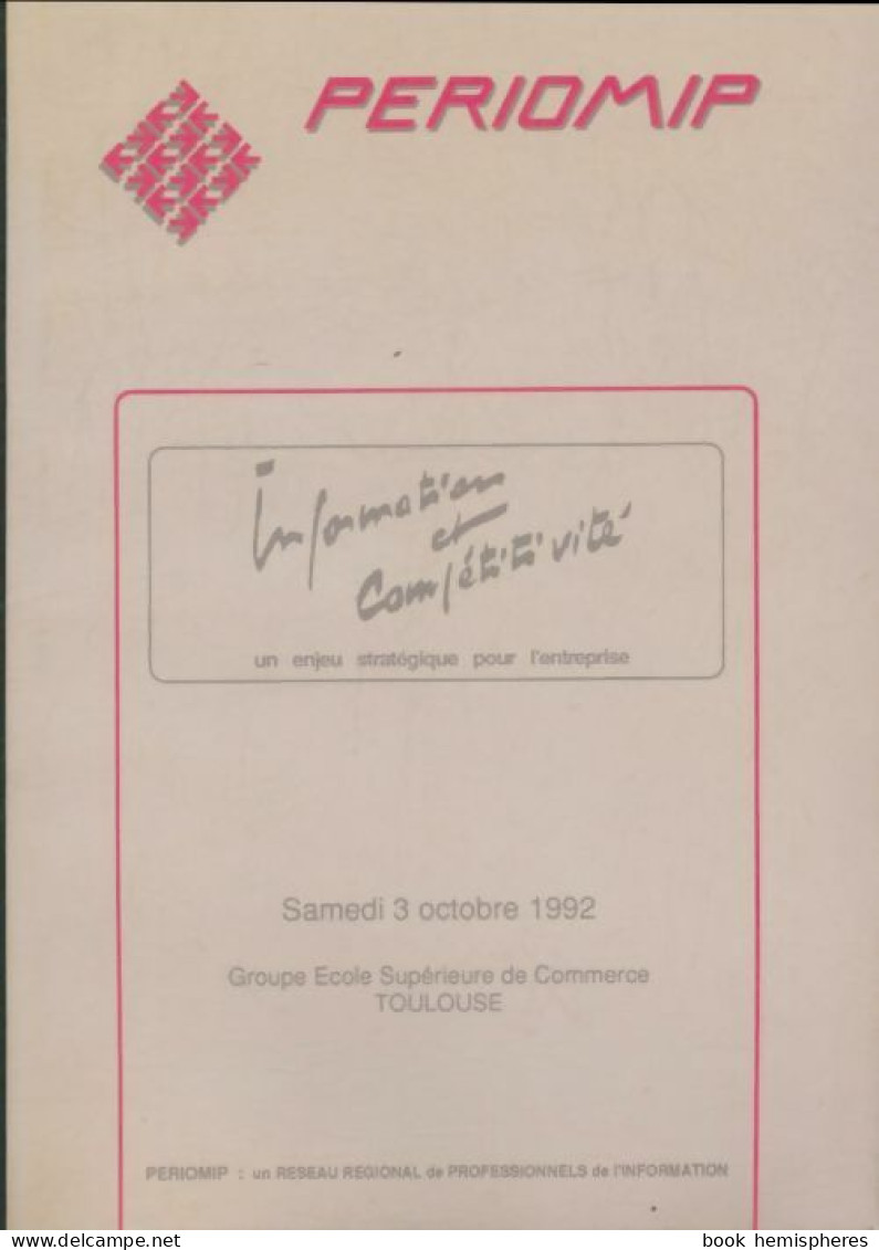 Information Et Compétitivité (1992) De Collectif - Handel