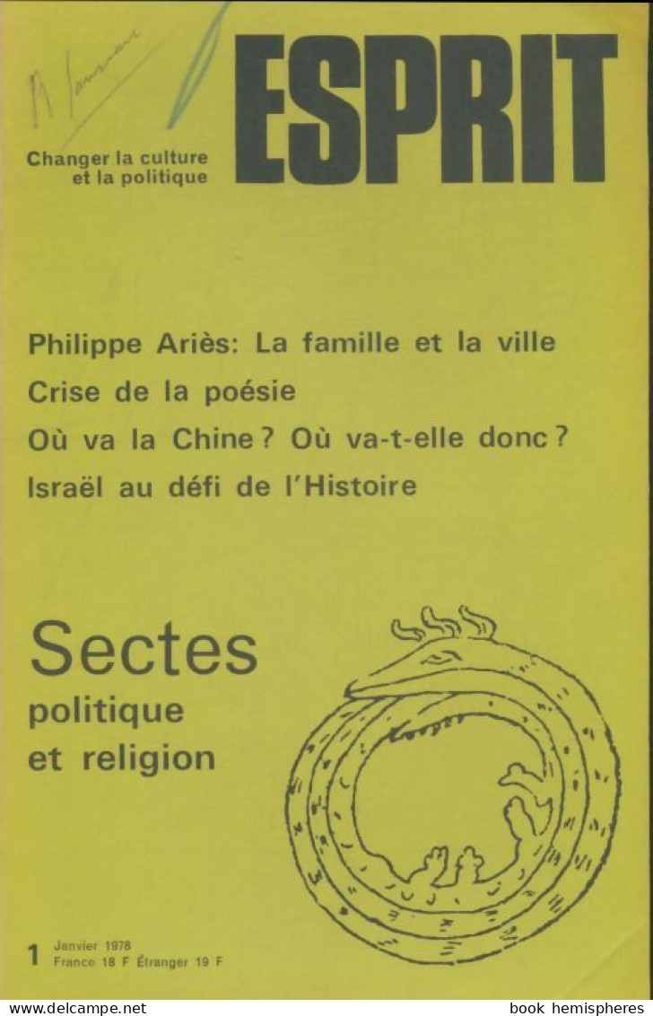 Esprit N°13 (1978) De Collectif - Non Classificati