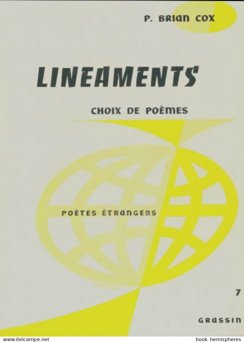 Lineaments (1968) De P Brian Cox - Other & Unclassified