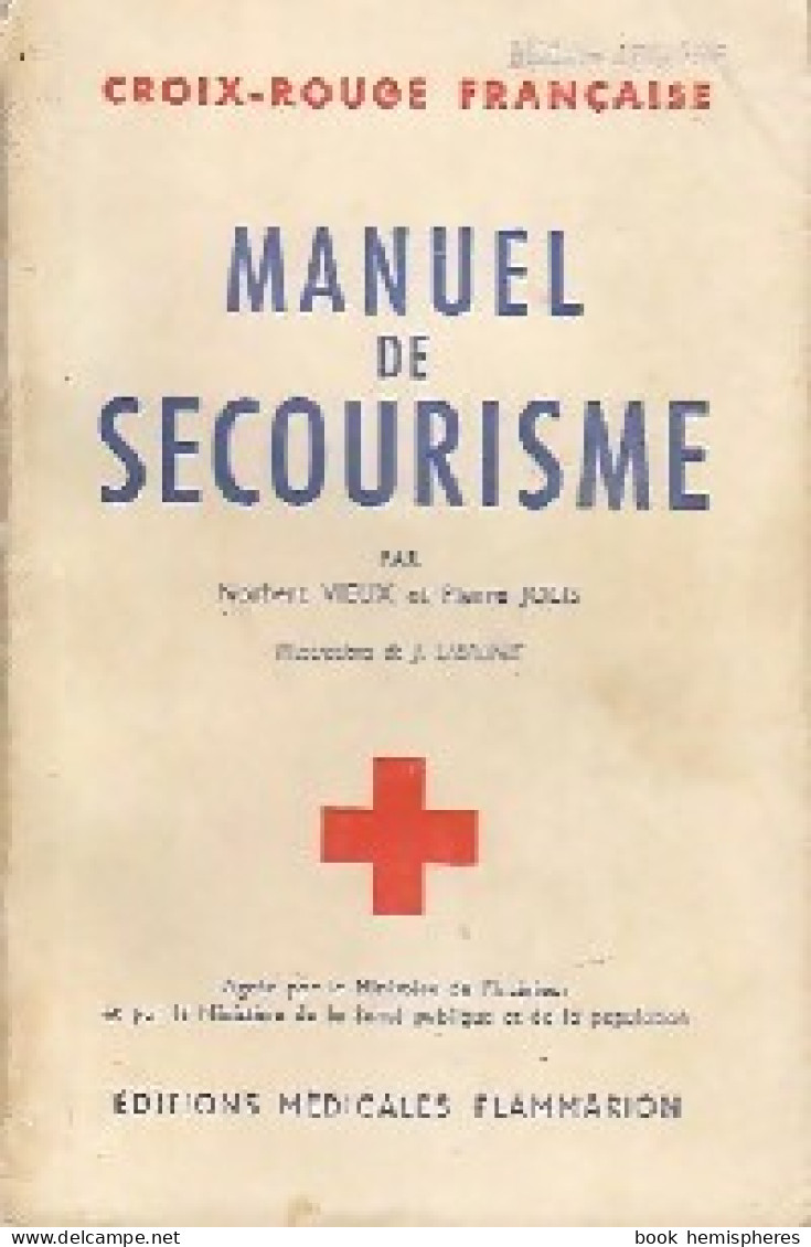 Manuel De Secourisme (1954) De Pierre Jolis - Santé
