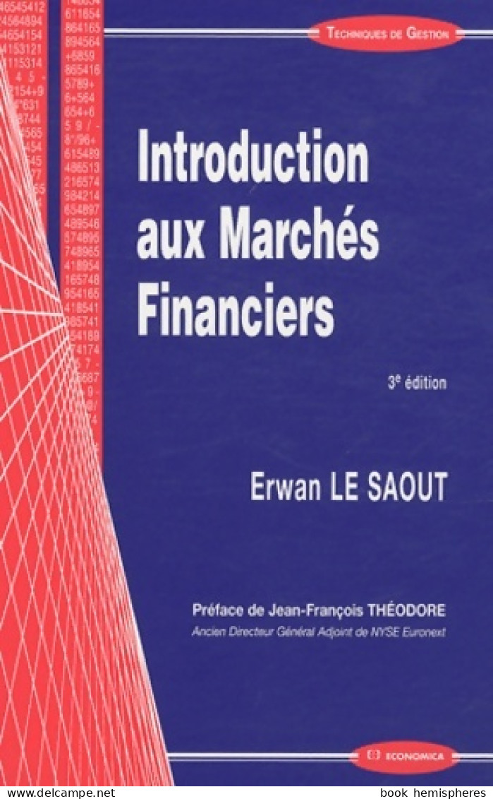 Introduction Aux Marchés Financiers (2011) De Erwan Le Saout - Handel
