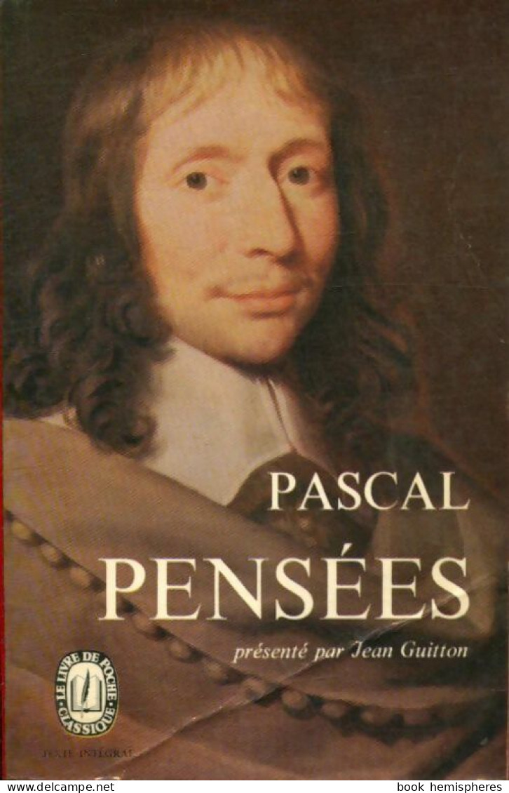 Pensées (1969) De Pascal - Psicologia/Filosofia