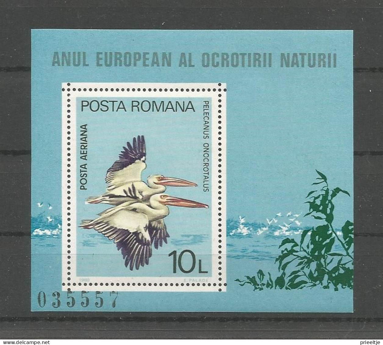 Romania 1980 Birds S/S Y.T. BF 141  ** - Blokken & Velletjes