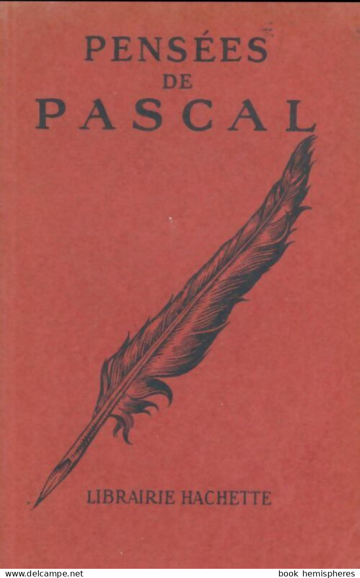 Pensées (1930) De Pascal - Psicologia/Filosofia