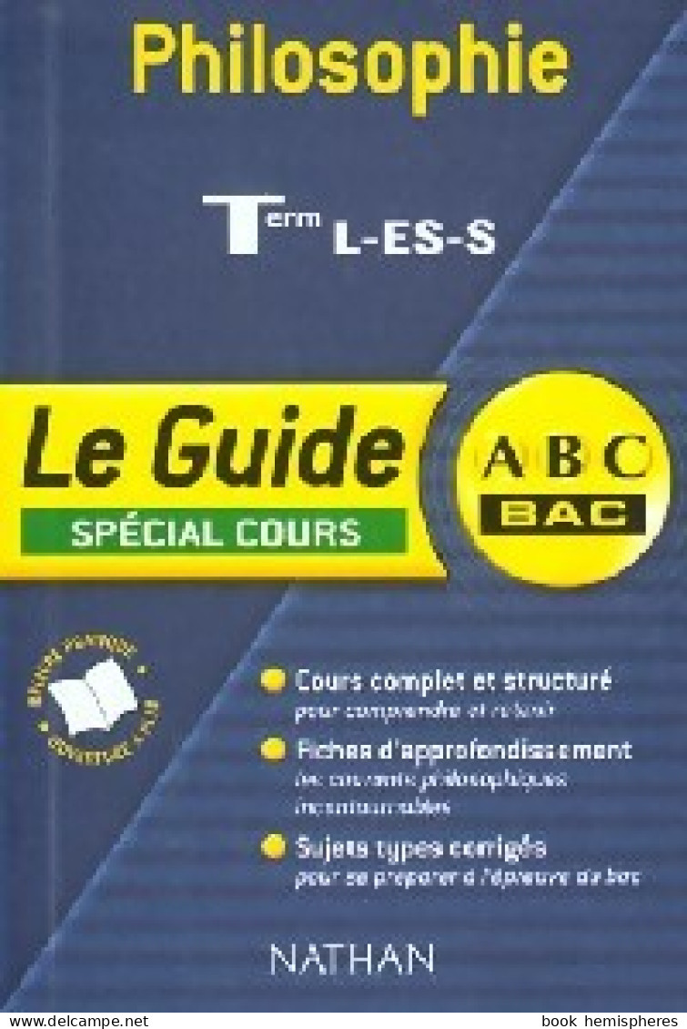 Philosophie Terminales L, S, ES (2003) De Serge Vergez - Non Classés