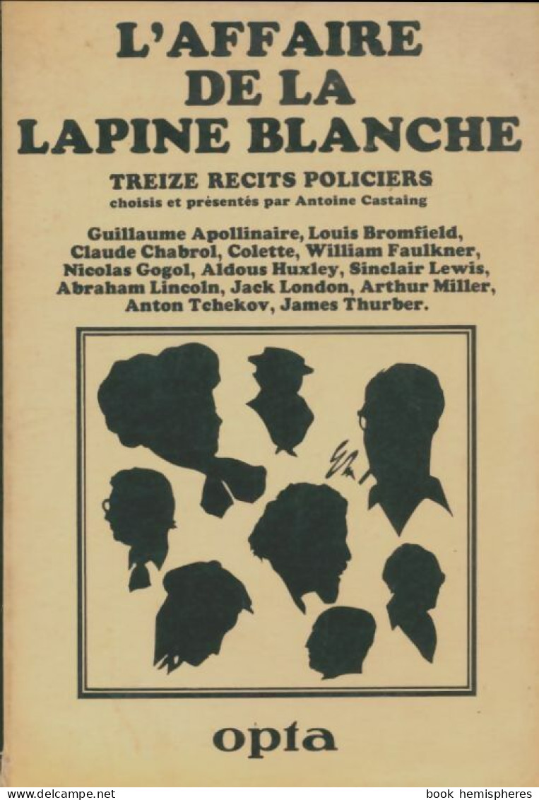 L'affaire De La Lapine Blanche (1977) De Collectif - Other & Unclassified