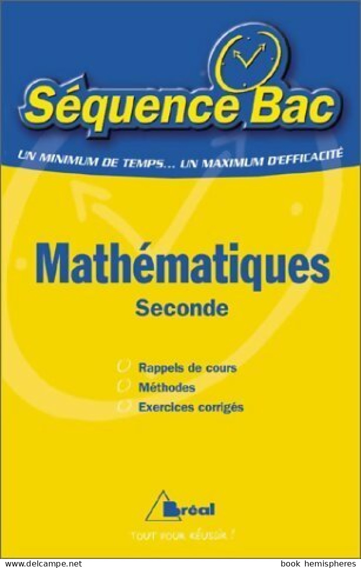 Mathématiques : Seconde (2000) De Sébastien Le Bas - 12-18 Years Old