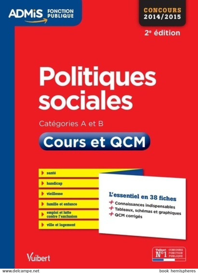 Politiques Sociales. Cours Et QCM Concours 2014-2015 (2014) De Christelle Jamot-Robert - 18+ Years Old