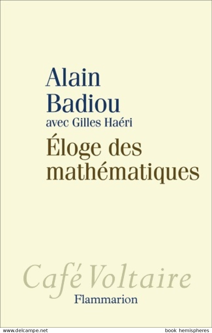 Éloge Des Mathématiques (2015) De Gilles Haéri - Wetenschap