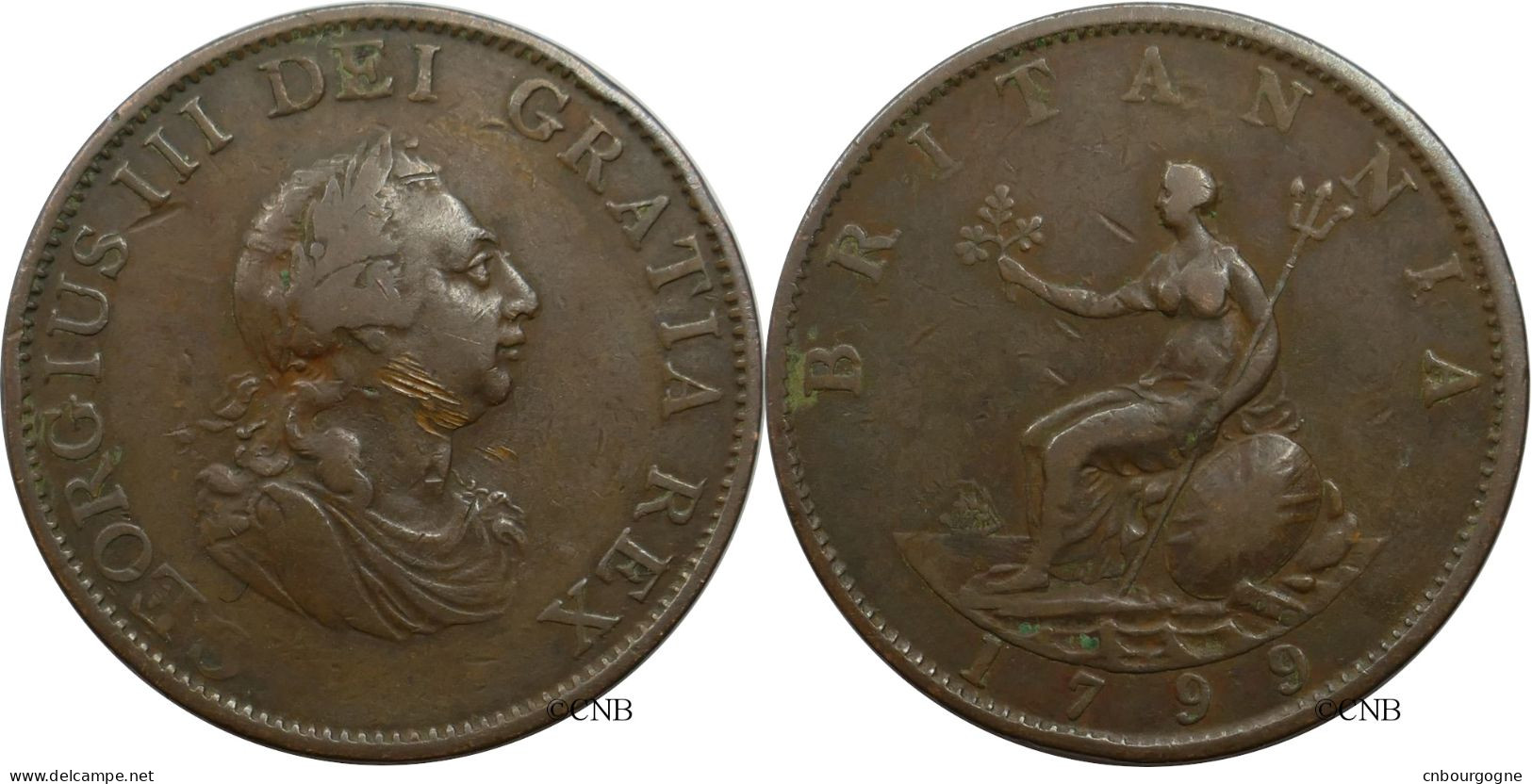 Royaume-Uni - George III - Half Penny 1799 - TB+/VF35 - Mon5855 - Altri & Non Classificati