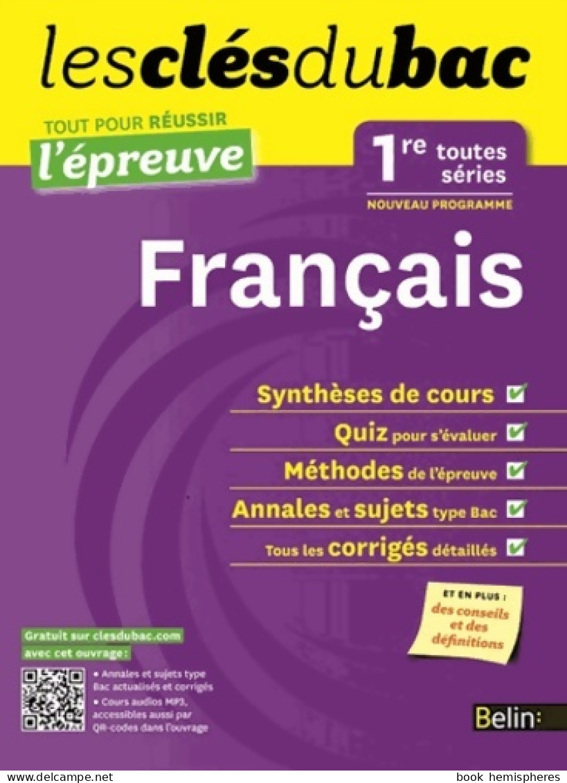 Cls Du Bac - Franais 1re L ES S - Russir L'examen (2012) De Laure Mangin - 12-18 Jahre