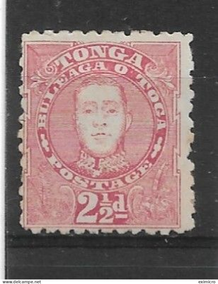 TONGA 1895 2½d ROSE SG 33 MOUNTED MINT Cat £30 - Tonga (...-1970)