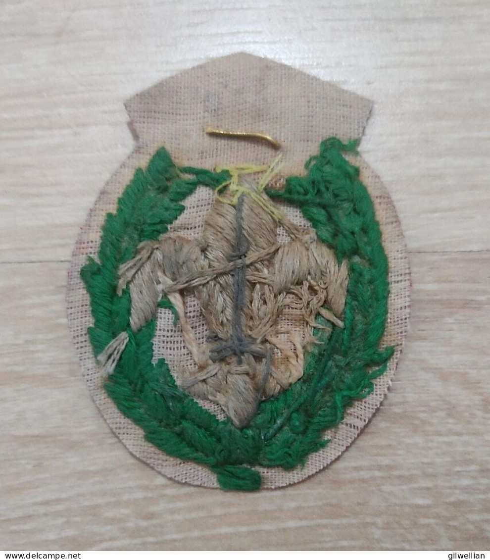 Vintage King's Scout Bulgaria C. 1929 Patch & Rover Flash / Boris III Monogram Badge - Otros & Sin Clasificación