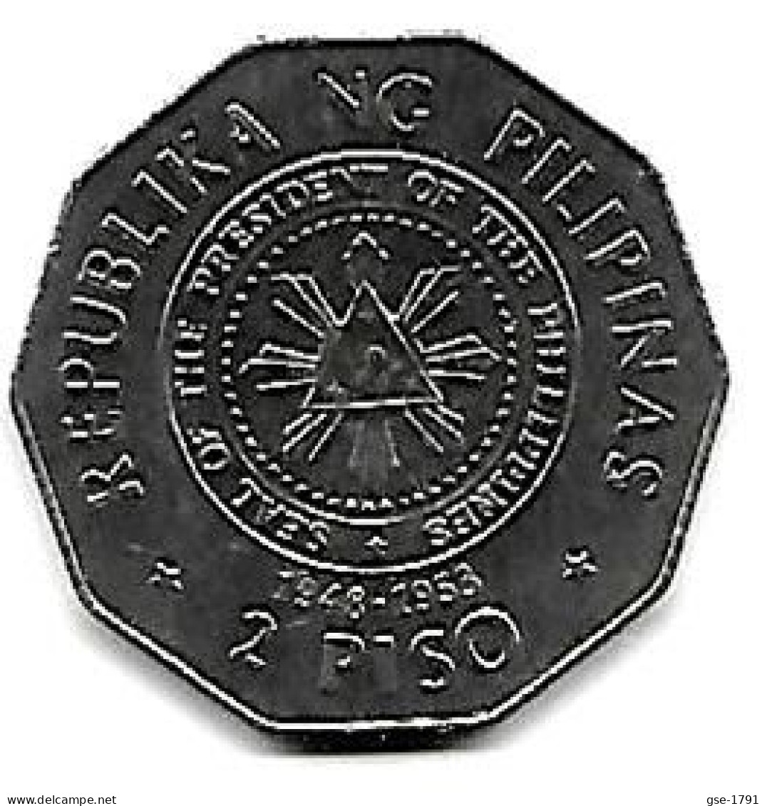 PHILIPPINES  2 PESOS Commémorative KM 253  QUIRINO 1991  SUP - Philippines