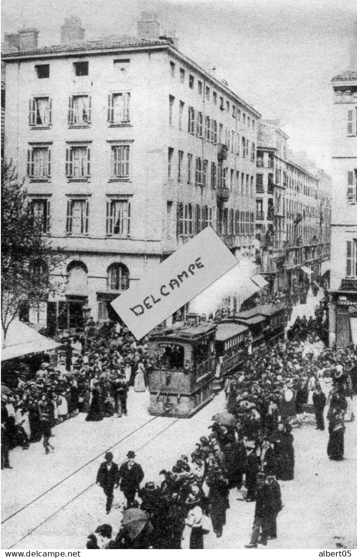 Les Tramways De Saint Etienne - Ligne Terrasse - Bellevue - Le Tram à Vaoeur Vers 1900 - Reproduction - Saint Etienne