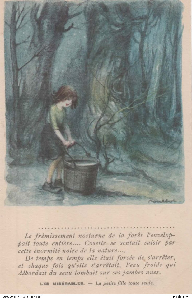 CPA F. POULBOT - Humour - Les Misérables - La Petite Fille Toute Seule - Poulbot, F.