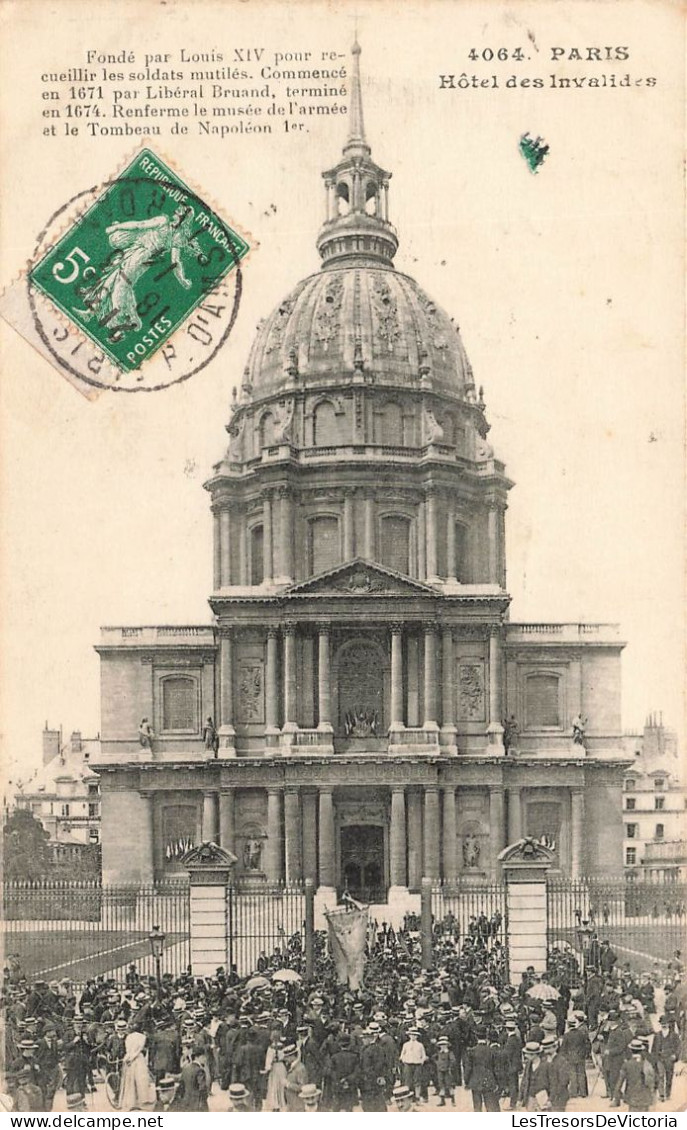 FRANCE - Paris - Hôtel Des Invalides - Animé - Carte Postale Ancienne - Other Monuments