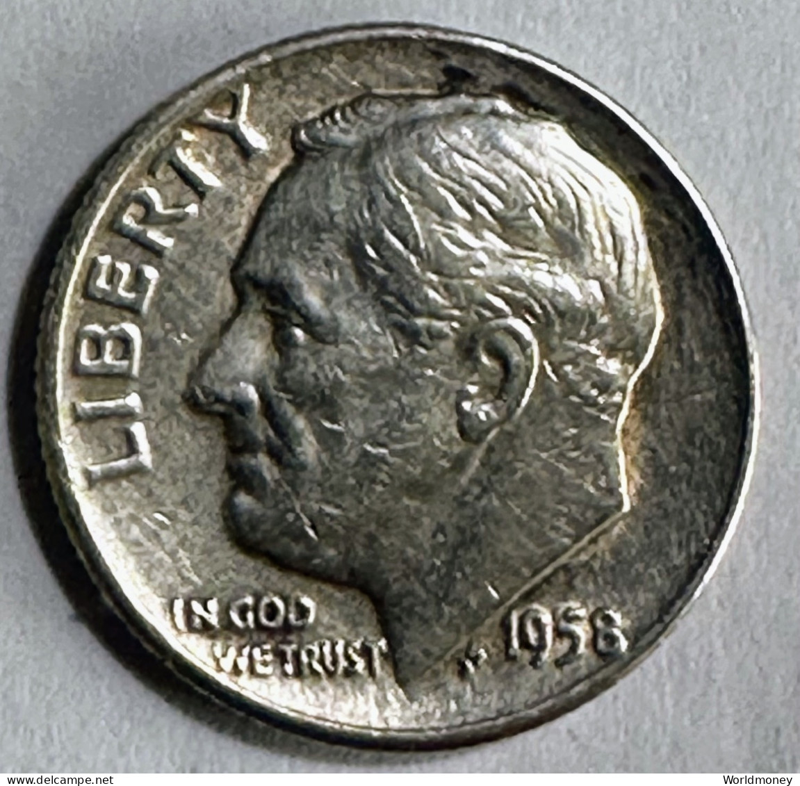 United States 1 Dime 1958 D (Silver) - 1946-...: Roosevelt