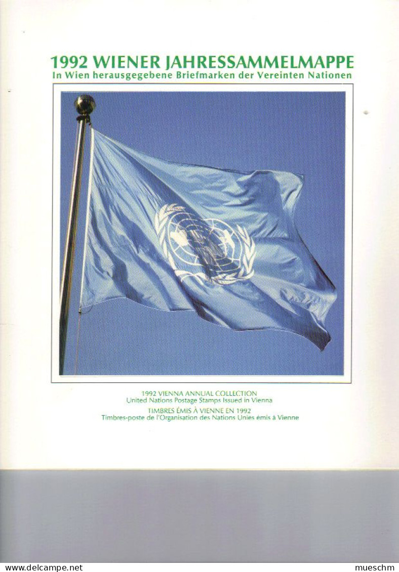 UNO Wien, 1992, Jahres-Sammel Mappe Mit Kompl. Jahrgang, Originalverpackt (11240W) - Nuevos