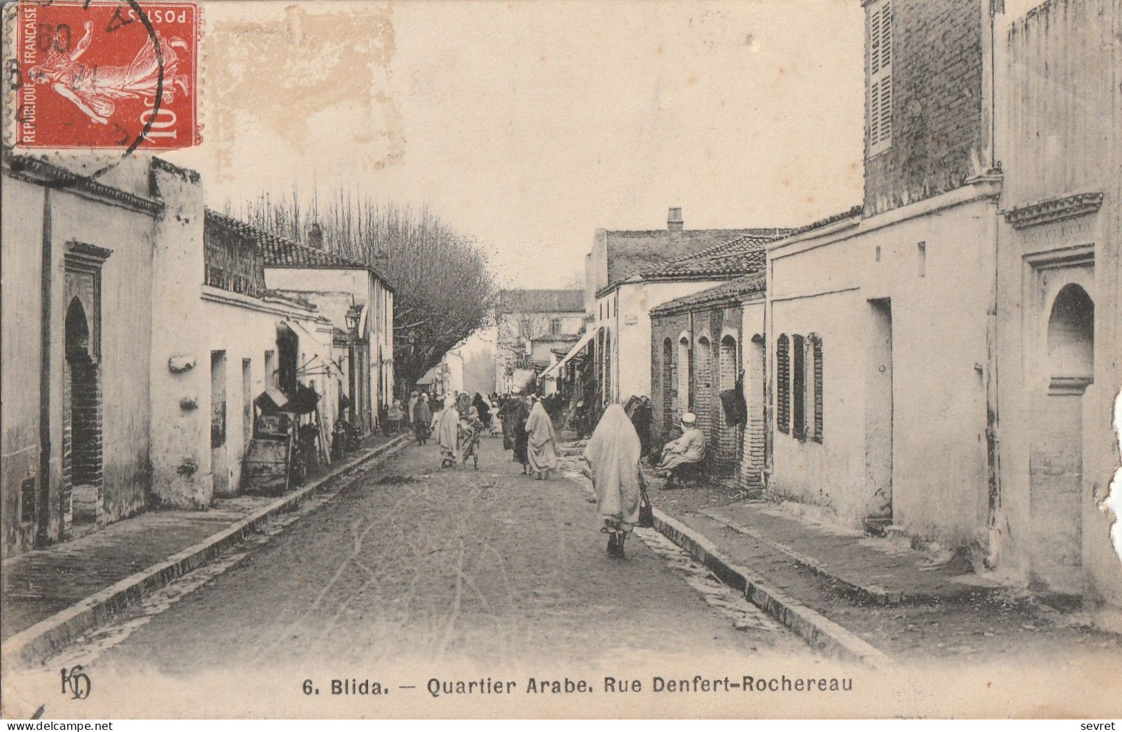 BLIDA -  Quartier Arabe  Rue Denfert Rochereau - Blida