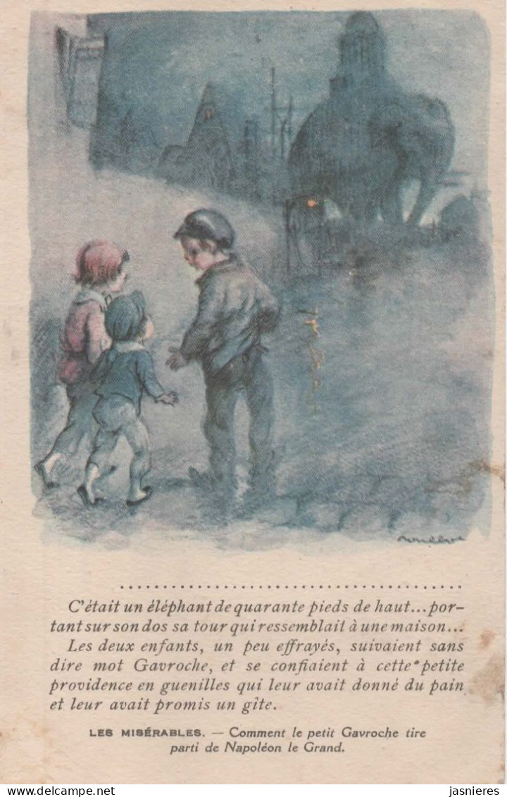 CPA F. POULBOT - Humour - Les Misérables - Comment Le Petit Gavroche Tire Parti De Napoléon - Poulbot, F.