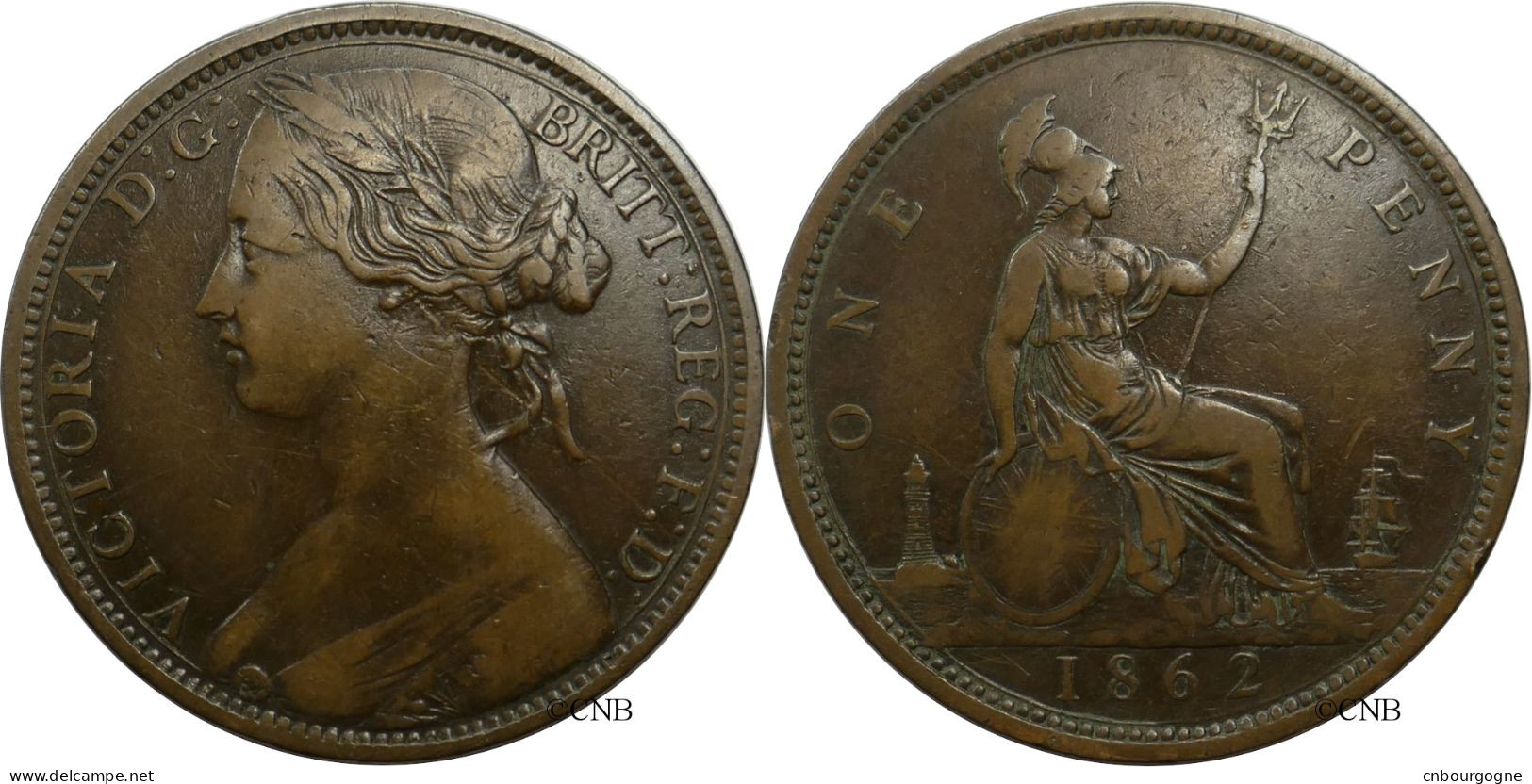 Royaume-Uni - Victoria - One Penny 1862 - TB+/VF35 - Mon5858 - Otros & Sin Clasificación