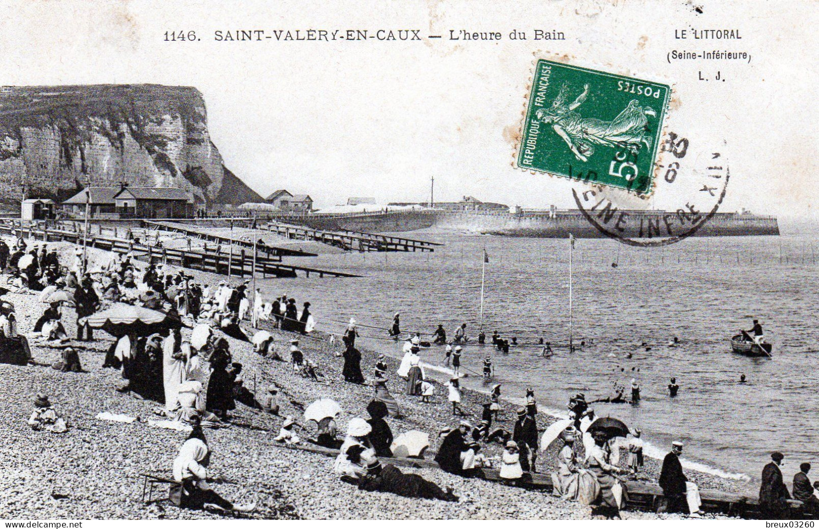 CP- SAINT VALERY En CAUX -  L'Heure Du Bain - - Saint Valery En Caux