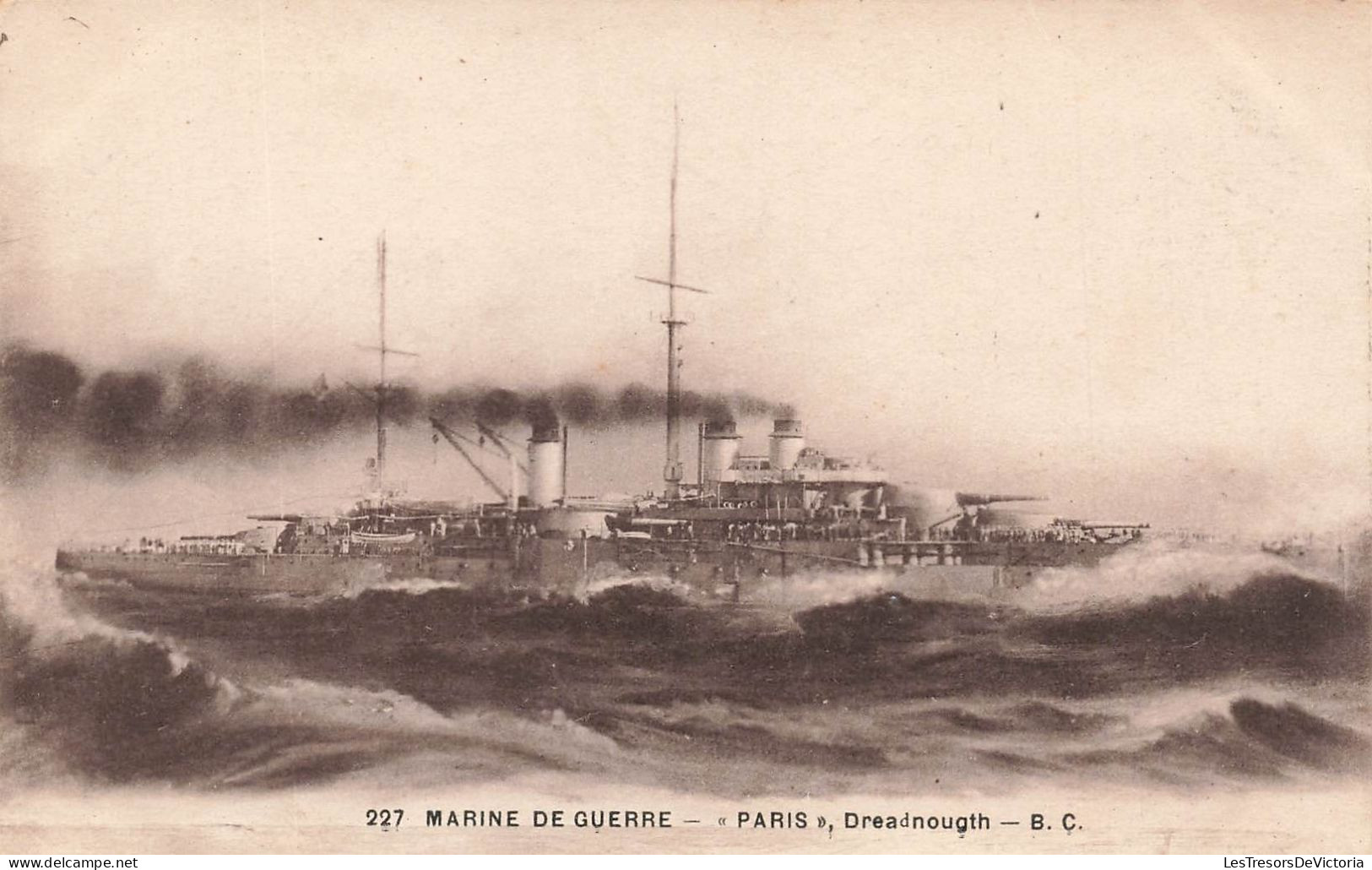 MILITARIA - Marine De Guerre - Paris - Dreadnougth - Carte Postale Ancienne - Altre Guerre