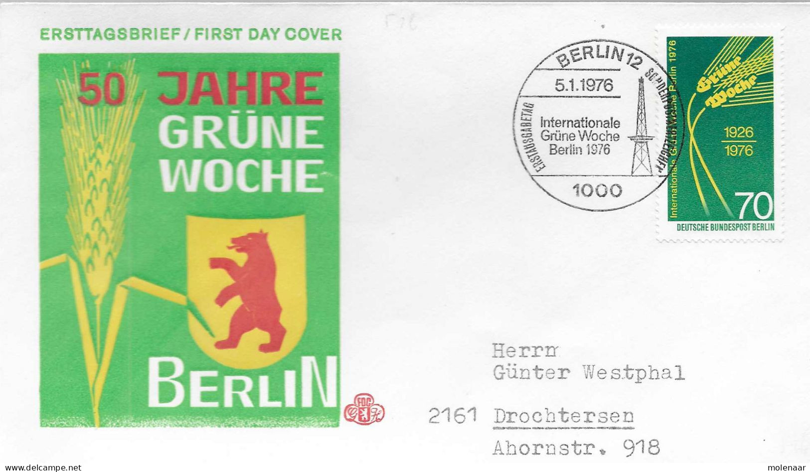 Postzegels > Europa > Duitsland > Berlijn > 1970-1979 > Brief Met 516 (17209) - Cartas & Documentos