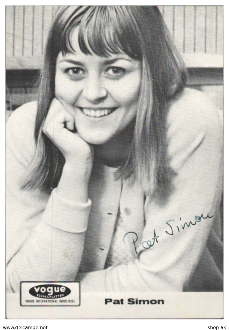 Y29075/ Sängerin Pat Simon Autogramm Autogrammkarte 60er Jahre - Autogramme