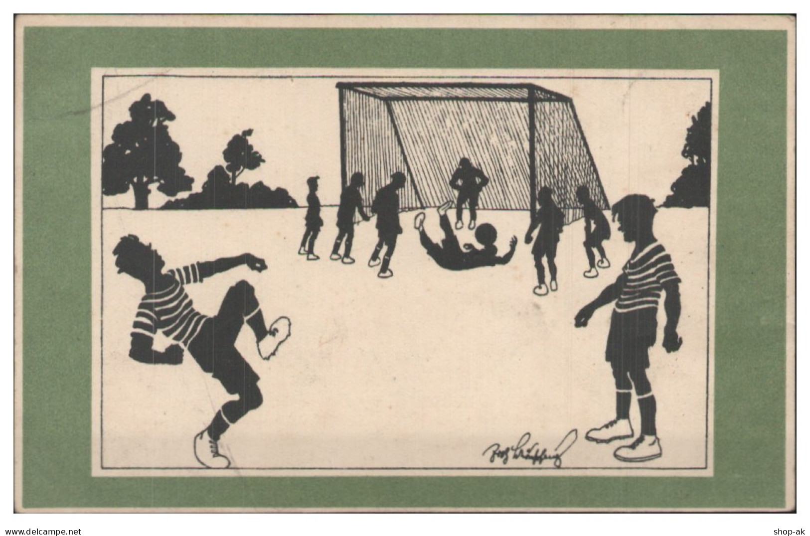 S5557/ Künstler AK Schönpflug  , Fußball Ca.1925 - Schönpflug, Fritz