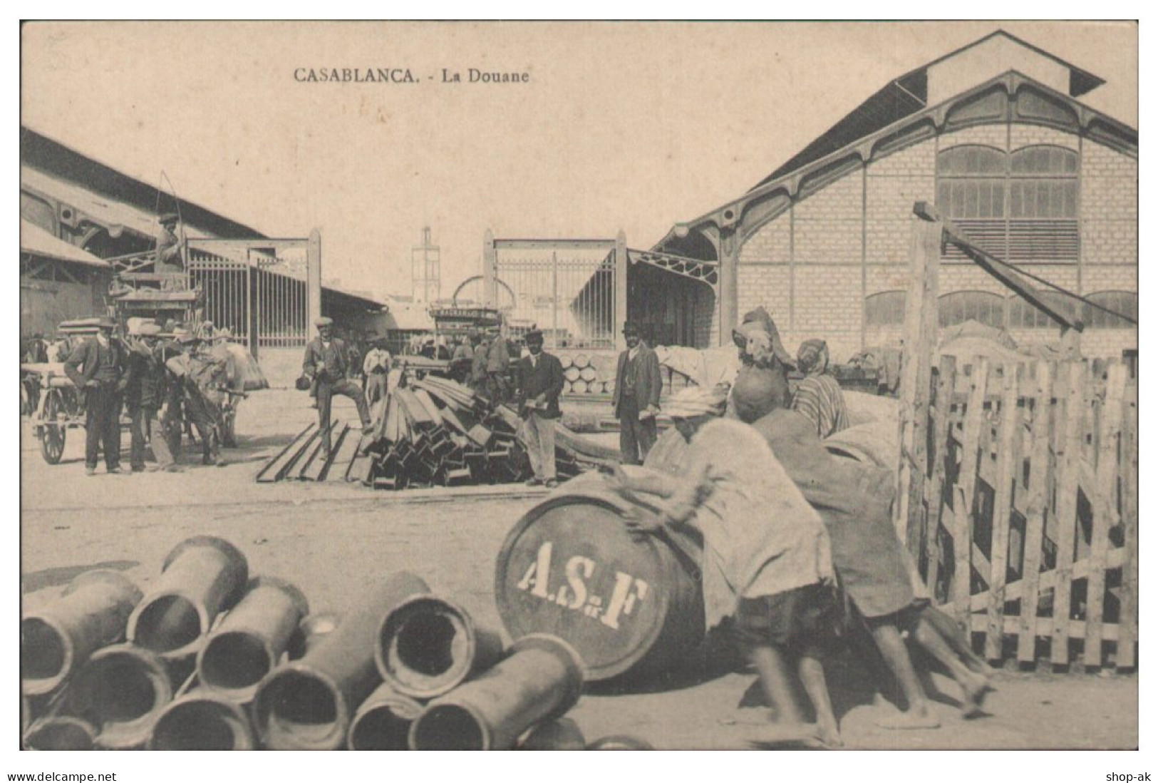 S5591/ Casablanca - Le Douane  Marokko AK 1915 - Non Classés