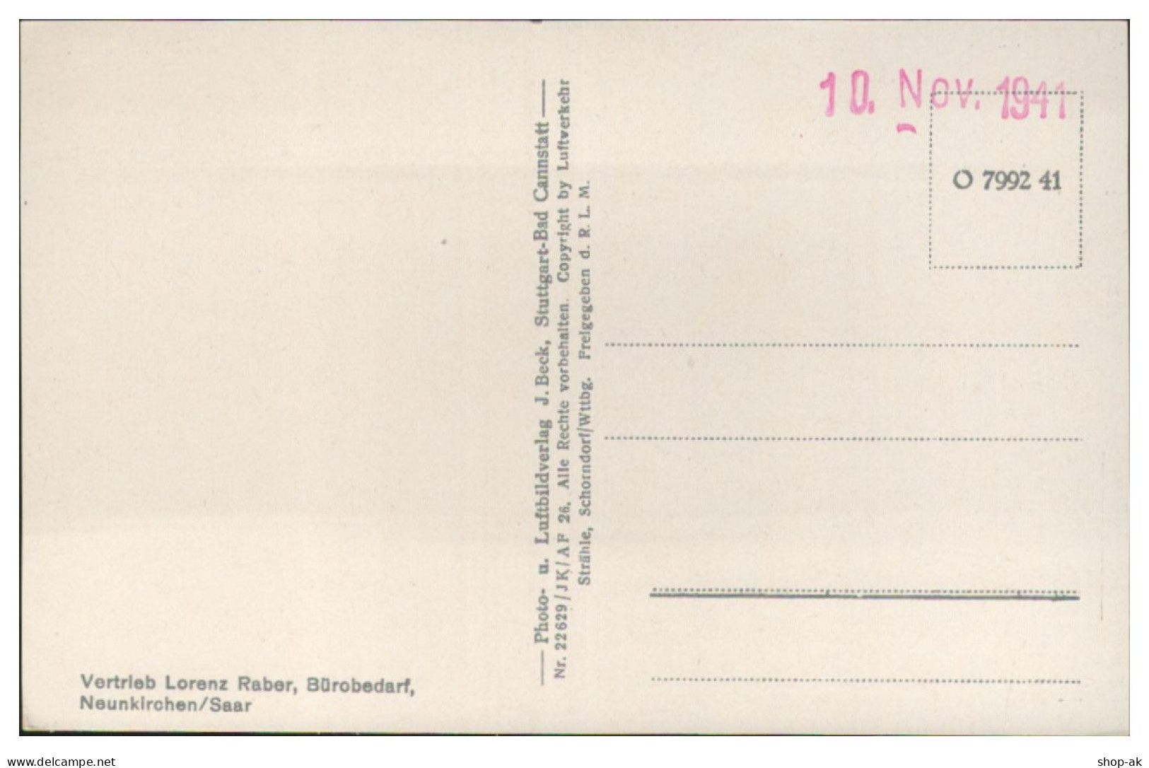 MW14316/ Neunkirchen Saar  AK Seltenes Strähle Luftbild 30/40er Jahre - Andere & Zonder Classificatie