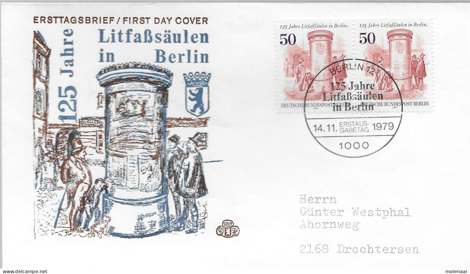 Postzegels > Europa > Duitsland > Berlijn > 1970-1979 > Brief Met 2x No. 812 (17210) - Storia Postale