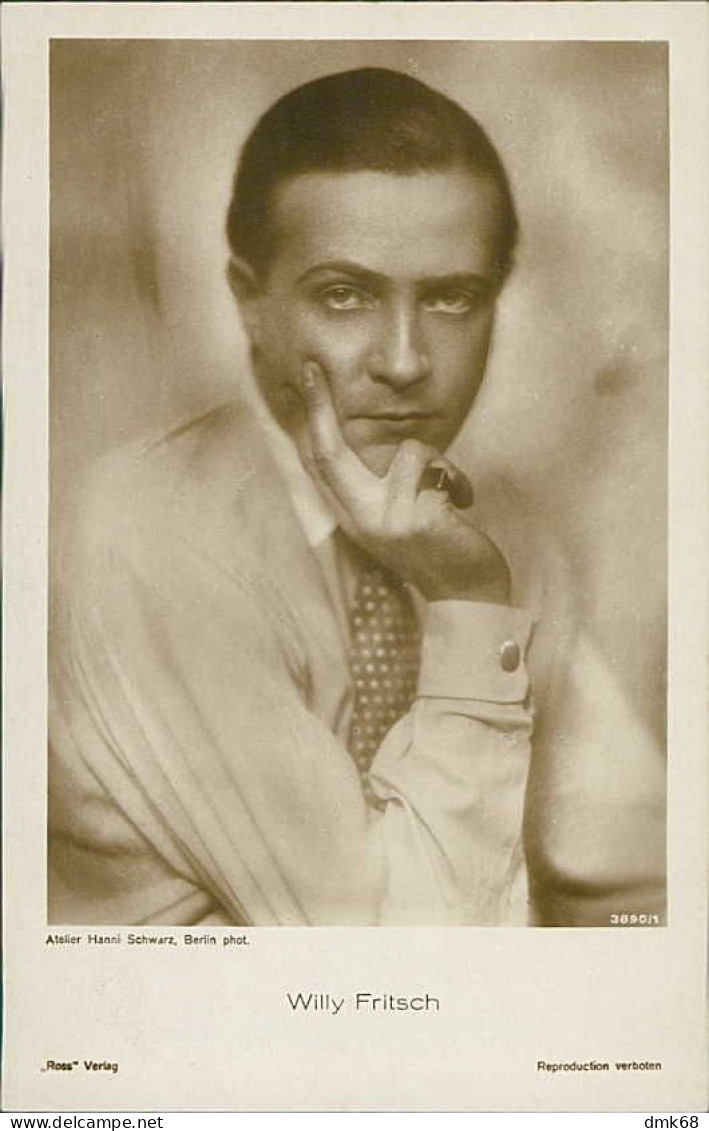 WILLY FRITSCH ( Katowice / POLAND ) ACTOR - RPPC POSTCARD 1920s  (TEM556) - Entertainers