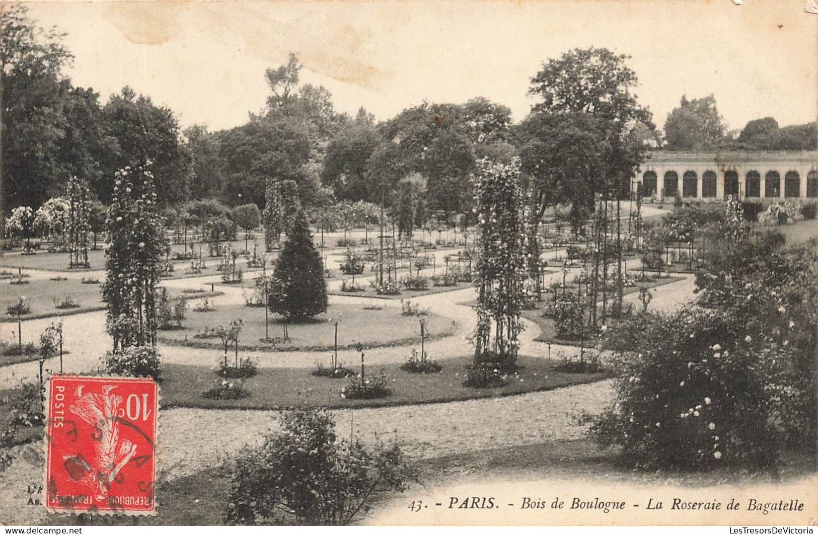 FRANCE - Paris - Bois De Boulogne - La Roseraie De Bagatelle - Carte Postale Ancienne - Sonstige Sehenswürdigkeiten