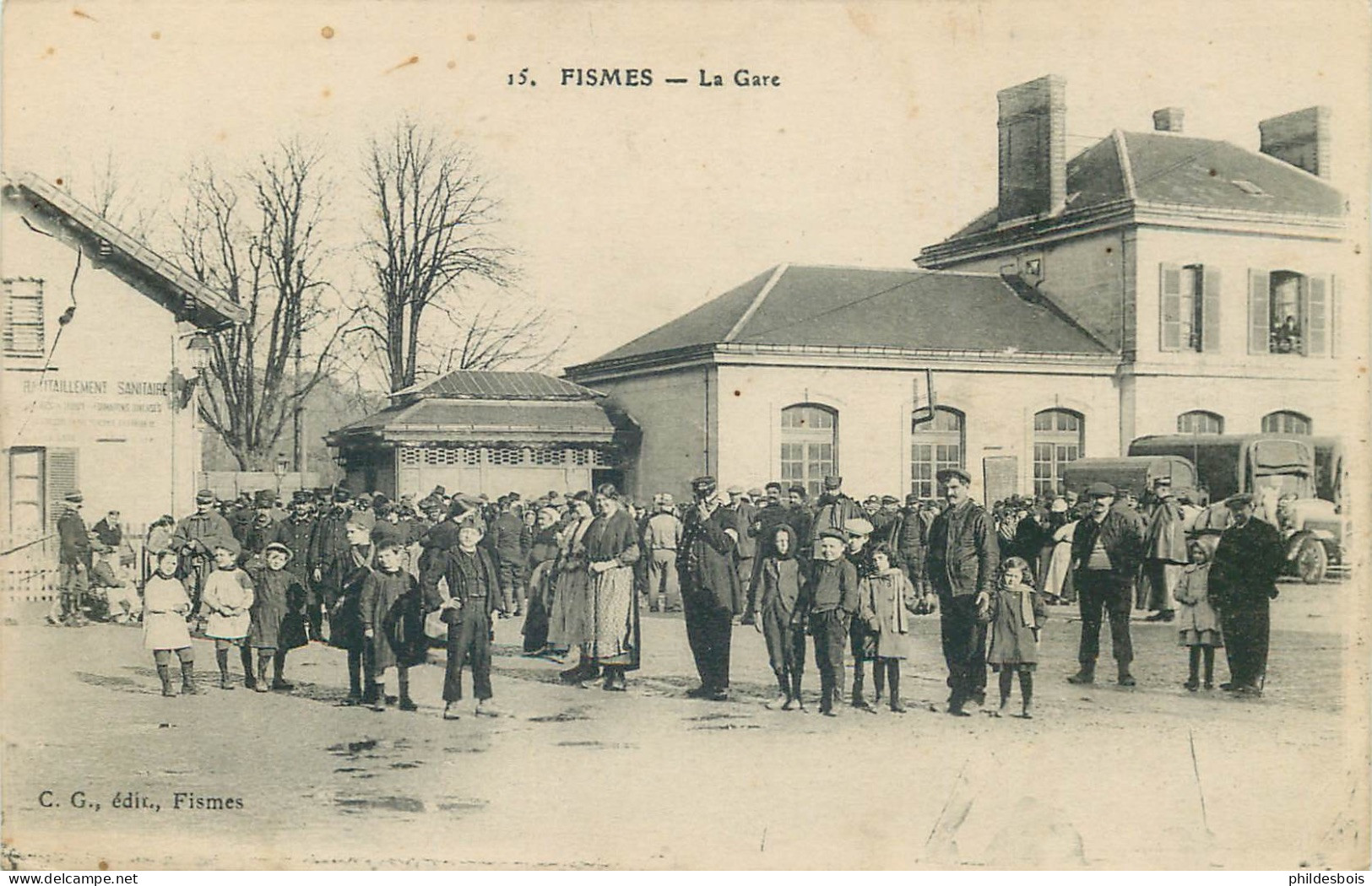 MARNE  FISMES La Gare - Fismes