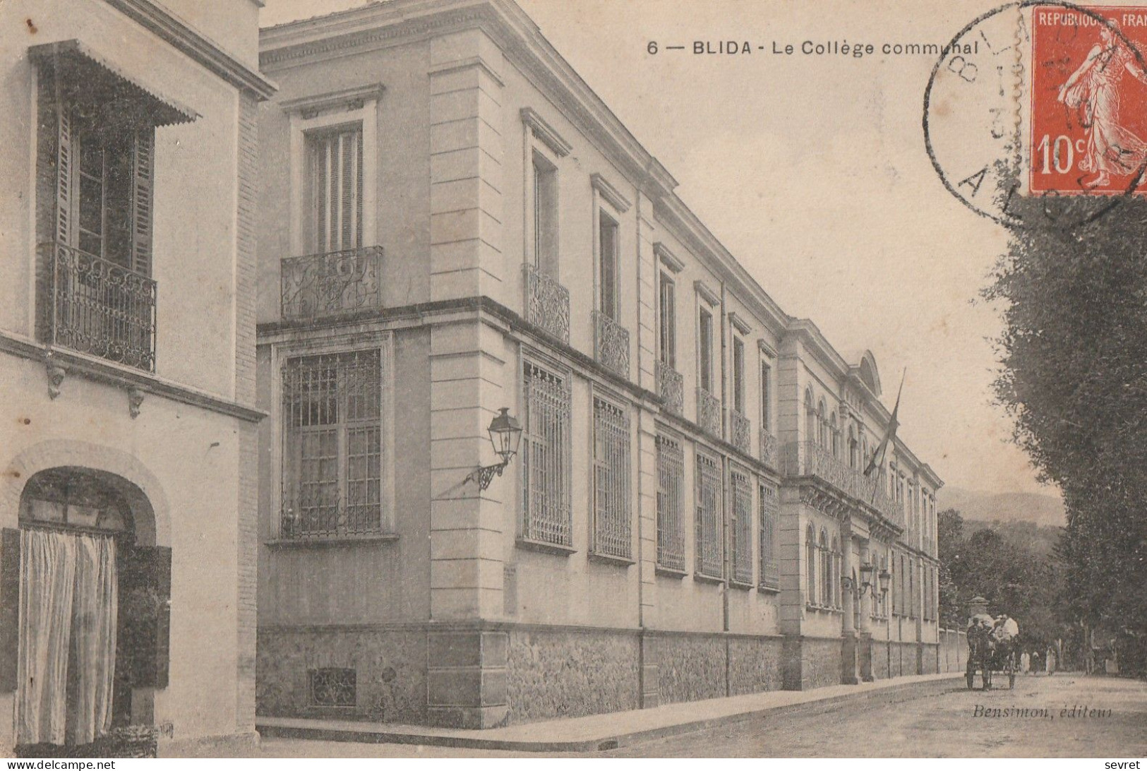 BLIDA -    Le Collège Communal   Carte Rare - Blida