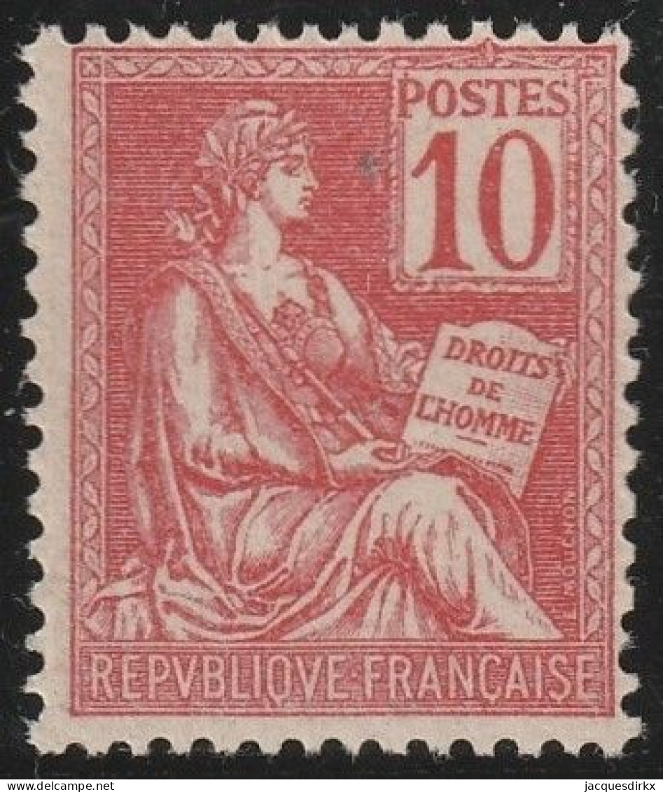 France  .  Y&T   .   116  (2 Scans)    .     **   .     Neuf Avec Gomme D'origine Et SANS Charnière - 1900-02 Mouchon