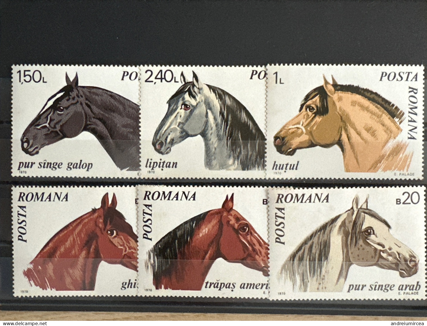 România MNH 1970 - Chevaux