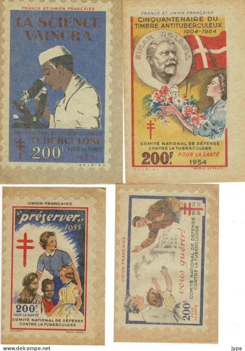 Lot 16 Timbres Anciens Grand Format - Antituberculeux