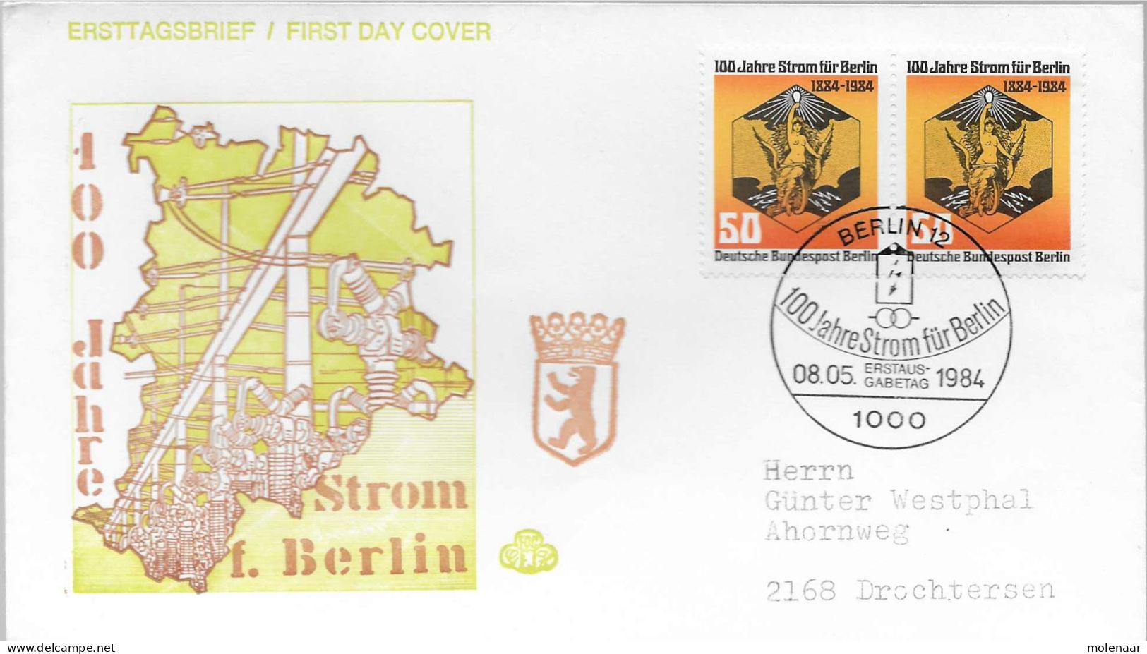 Postzegels > Europa > Duitsland > Berlijn > 1980-1990 > Brief Met 2x  No. 720 (17212) - Covers & Documents