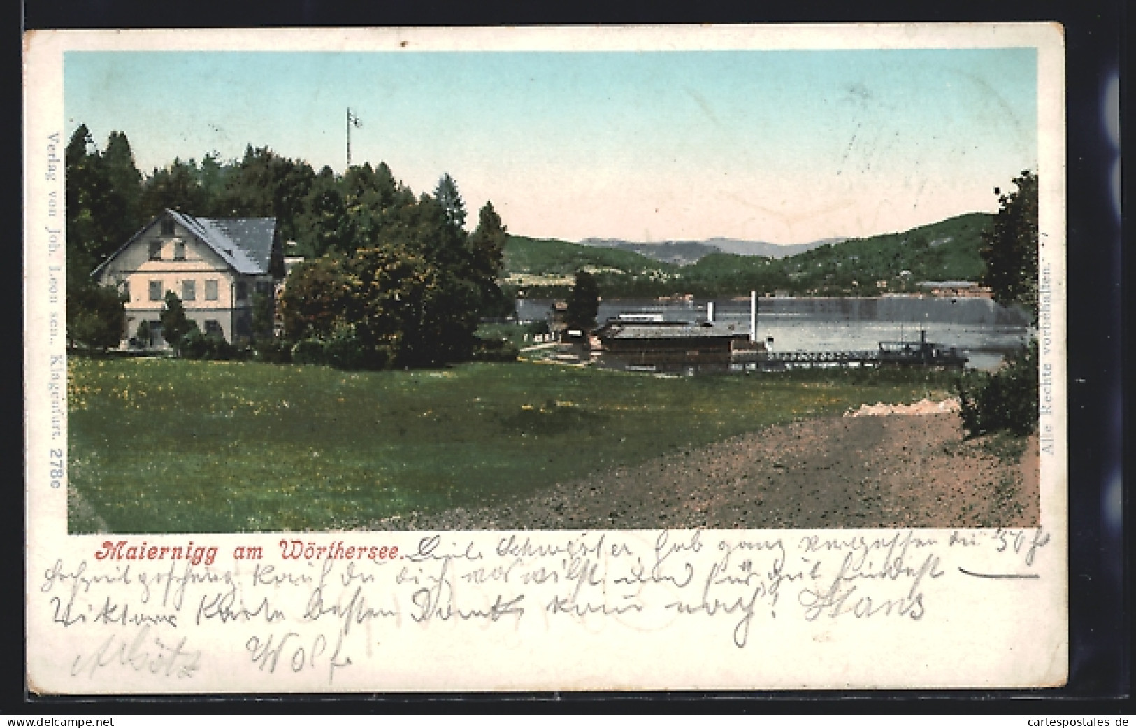 AK Maiernigg Am Wörthersee, Teilansicht Mit Blick Zum See  - Otros & Sin Clasificación