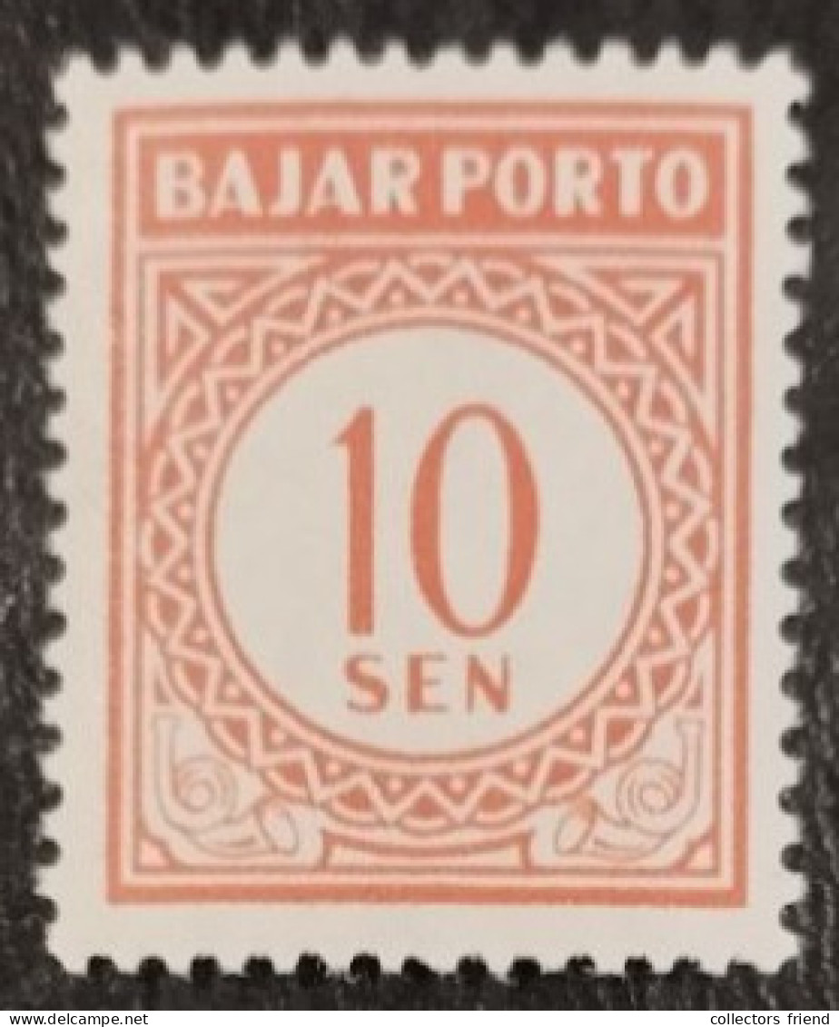 Indonesia Indonesien- 10 SEN "Bajar Porto"  - MNH** - Indonésie