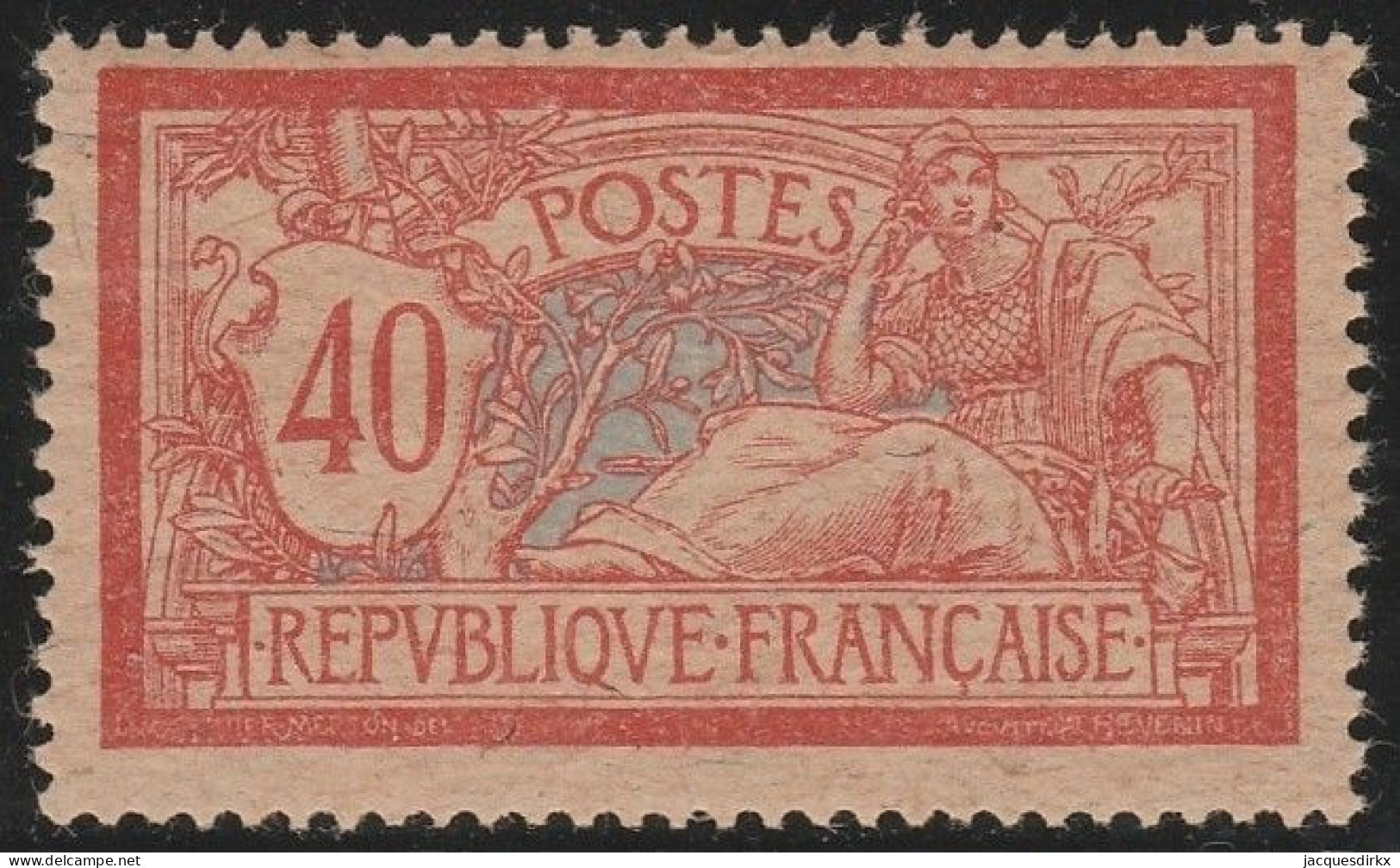France  .  Y&T   .   119   (2 Scans)  . Papier GC   .     **   .     Neuf Avec Gomme D'origine Et SANS Charnière - 1900-27 Merson