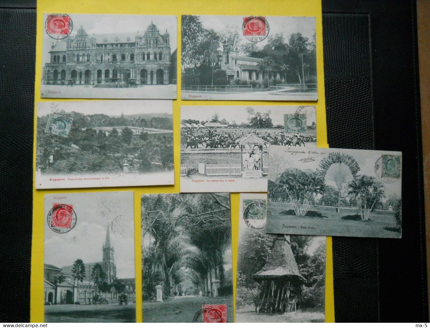 Singapour ,Singapore , Cachet Paquebot ,17 Cpa - Singapour